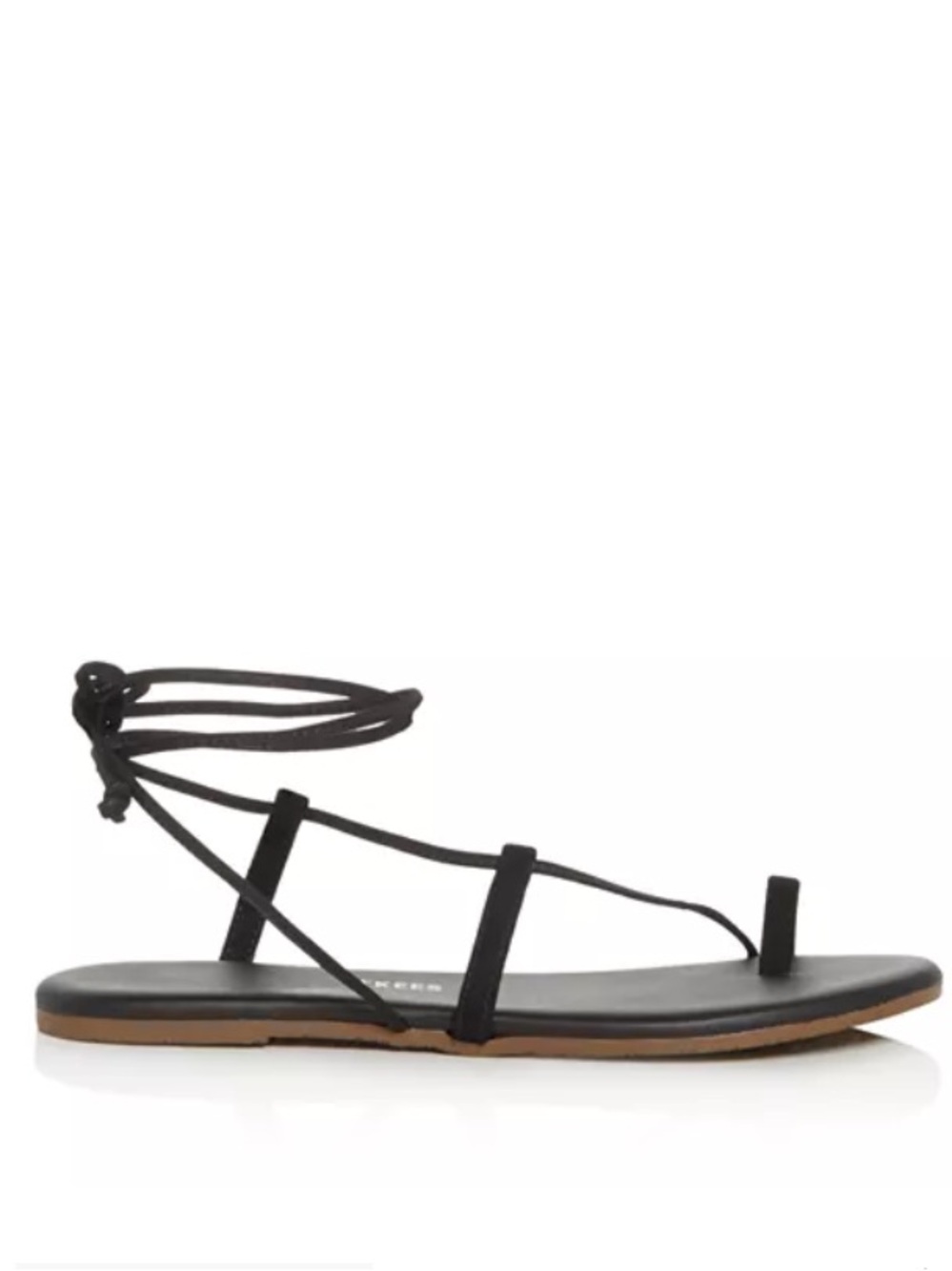 Brand New: Tkees Jo Lace Up Sandal. Black Leather. Size 6 or 37 - Picture 5 of 16
